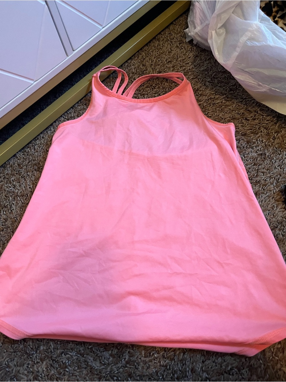 Women’s Soft Pink Double-Strap Sleep Tank Top